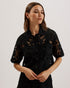 ANGIIEE-Knitwear-Crochet Knitted boxy Shirt- Ted Baker Romania